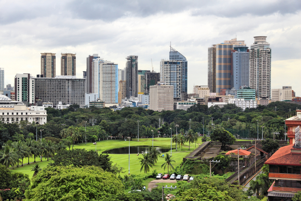 Manila,City,Skyline,In,Philippines.,Ermita,And,Paco,Districts,Seen